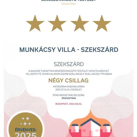 Munkacsy Villa - Szekszárd Exterior foto